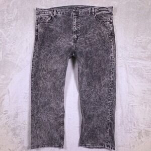Mens 2016 Levi 569 Loose Straight Jeans (Msr 44x28) Acid Wash Denim Pants Roomy